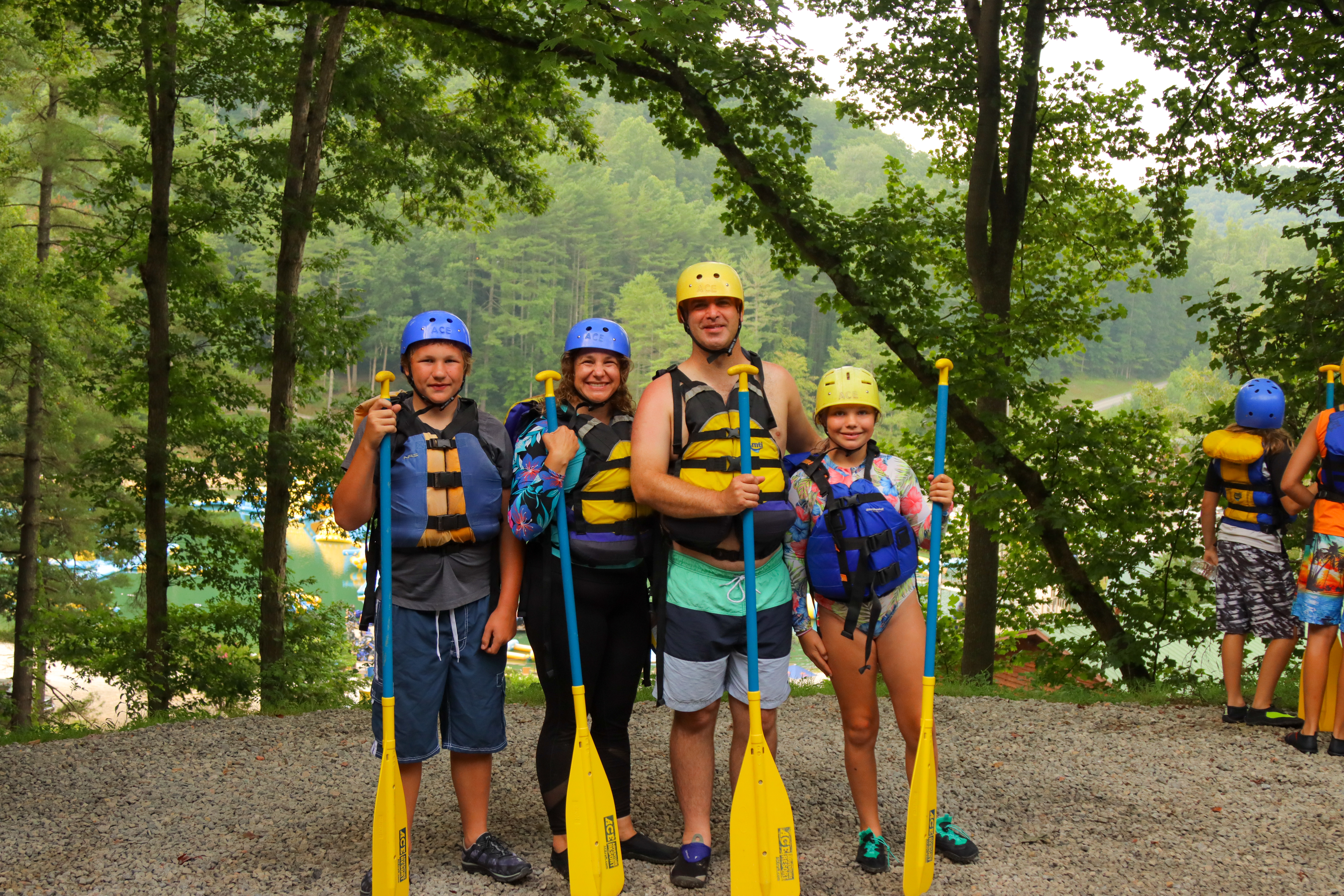 whitewater rafting with family vacation